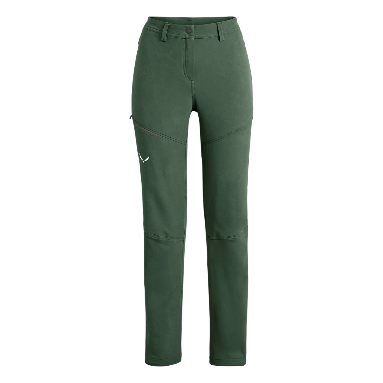 Salewa Women's Puez Dolomitic Durastretch Softshell Pants Green ZKB-230541